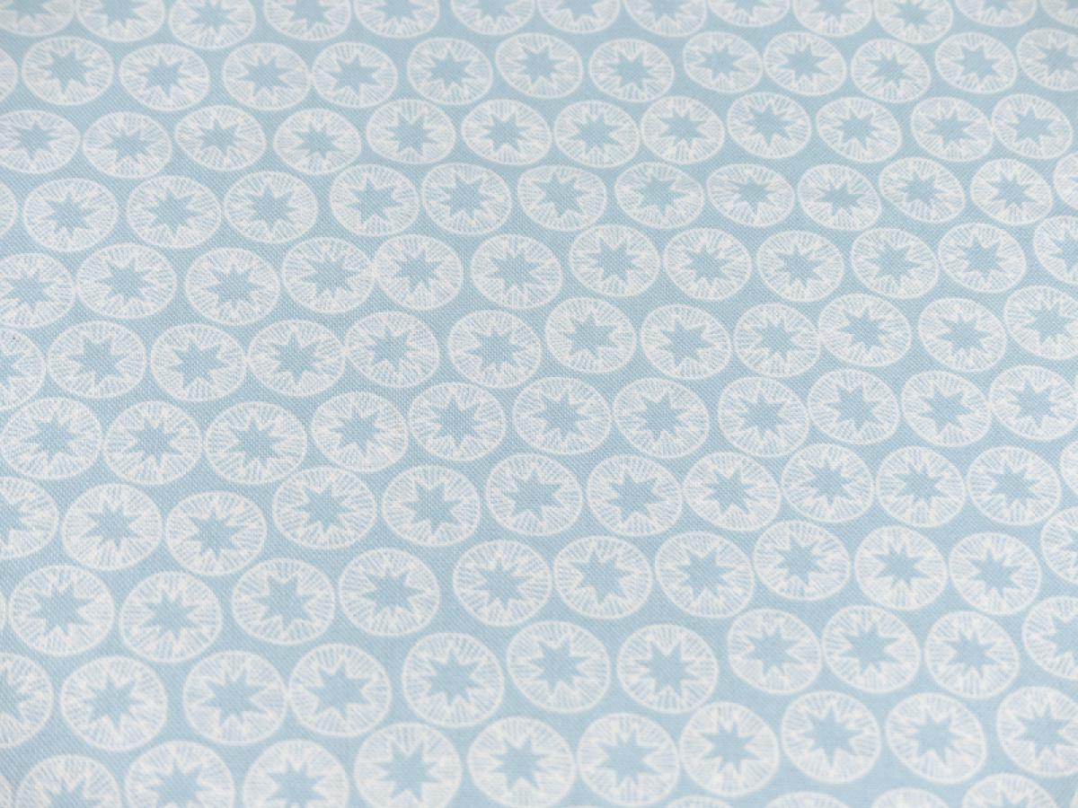Patchworkstoff New Forest Sterne winterblau Nahansicht